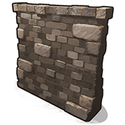 High External Stone Wall from Rust
