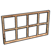 Wooden Window Bars from Rust